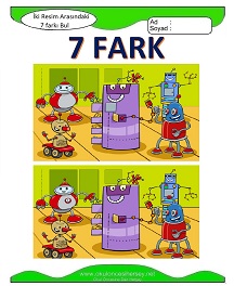 İki Resim Arasındaki Farkı Bul Etkinliği